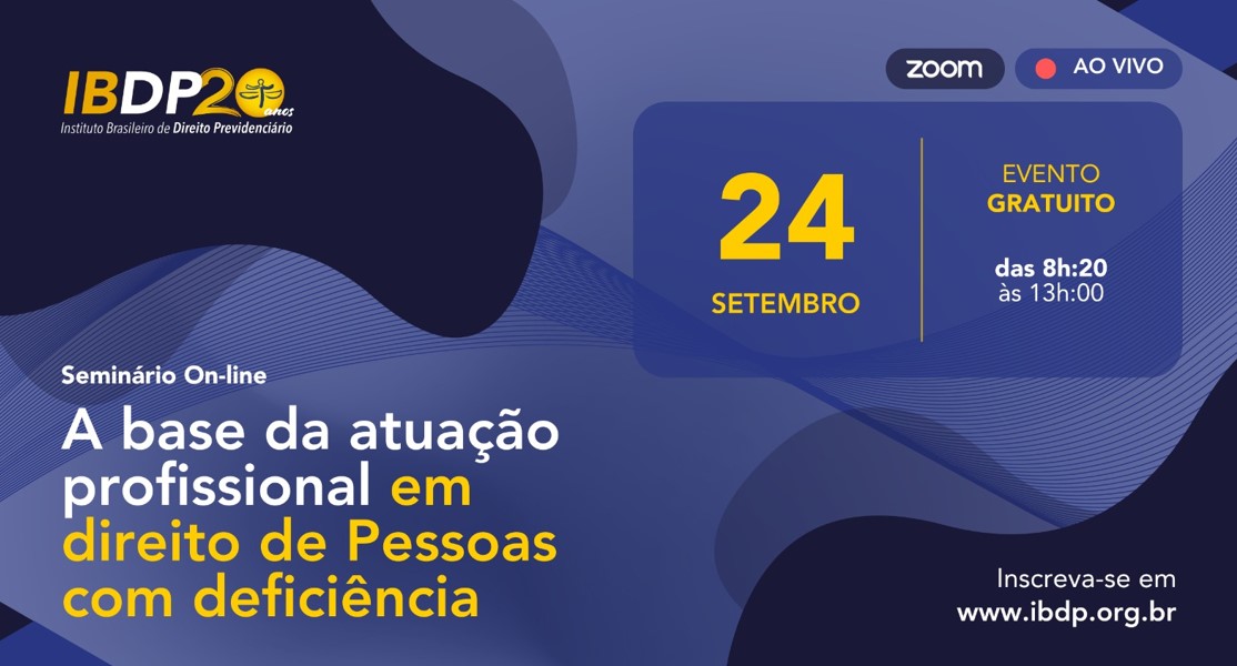 Seminário On-line – A base da atuação profissional em Direitos das Pessoas com deficiência